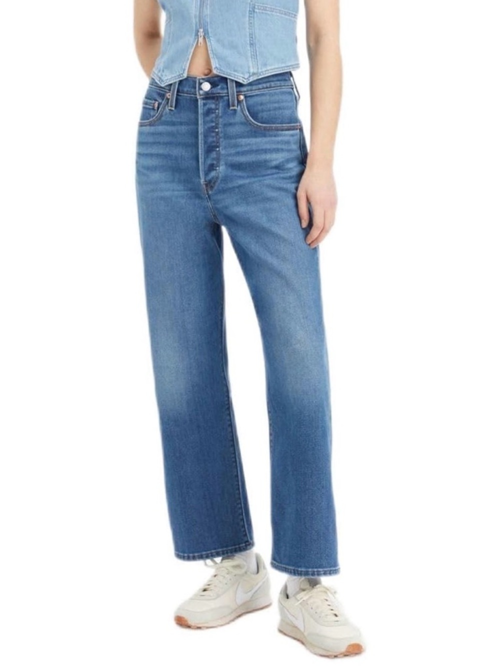 Levi’s Premium Ribcage Straight Ankle Sz 31